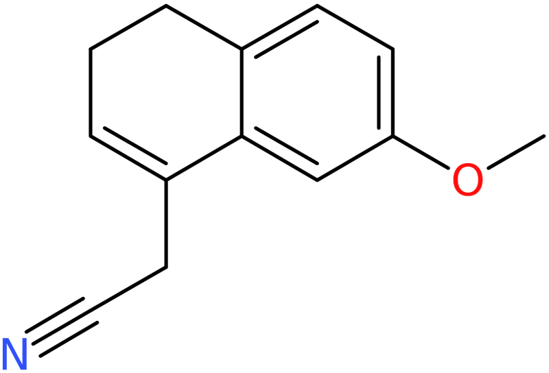 CAS: 861960-34-1 | 2-(7-Methoxy-3,4-dihydronaphthalen-1-yl)acetonitrile, >95%, NX64628