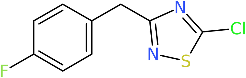 CAS: 946418-98-0 | 5-Chloro-3-(4-fluorobenzyl)-1,2,4-thiadiazole, NX70349