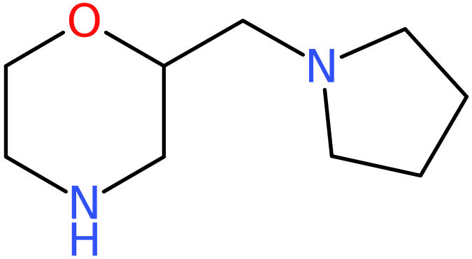 CAS: 128208-00-4 | 2-((Pyrrolidin-1-yl)methyl) morpholine, >95%, NX20081