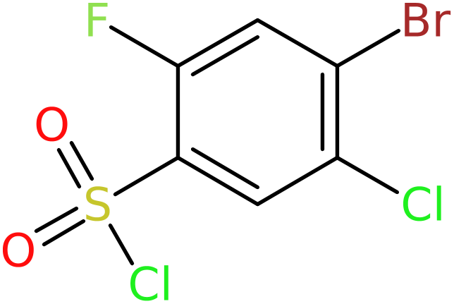 CAS: 1208075-41-5 | 4-Bromo-5-chloro-2-fluorobenzenesulphonyl chloride, >97%, NX17231