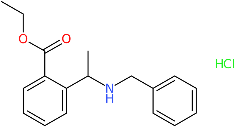 Ethyl 2-[1-(benzylamino)ethyl]benzoate hydrochloride, NX74252