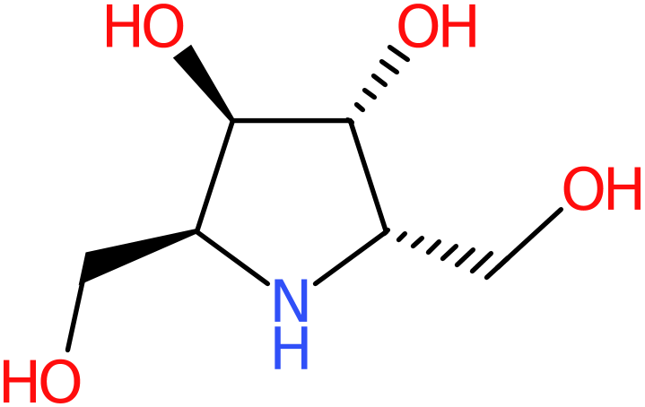 CAS: 105015-44-9 | (2S,3R,4R,5S)-2,5-Bis(hydroxymethyl)pyrrolidine-3,4-diol, NX12496