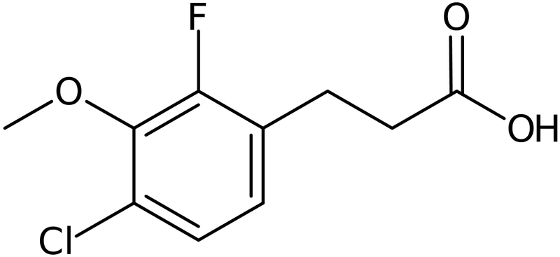 CAS: 1323966-13-7 | 3-(4-Chloro-2-fluoro-3-methoxyphenyl)propionic acid, >98%, NX21042