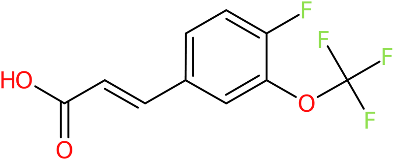 CAS: 886501-38-8 | 4-Fluoro-3-(trifluoromethoxy)cinnamic acid, >98%, NX66809