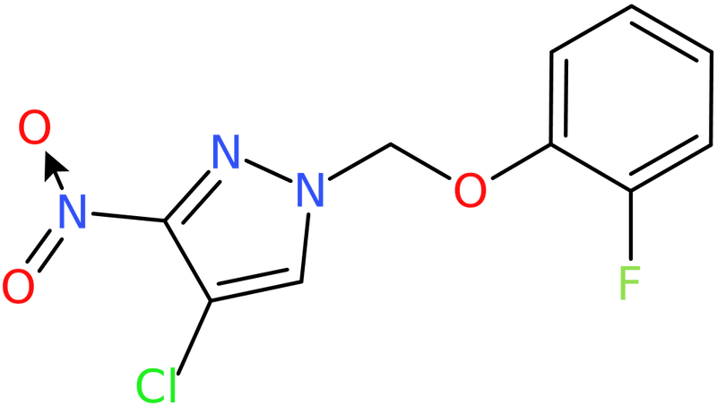 CAS: 1020724-26-8 | 4-Chloro-1-[(2-fluorophenoxy)methyl]-3-nitro-1H-pyrazole, NX11447