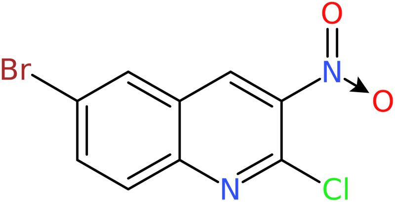 CAS: 754990-23-3 | 6-Bromo-2-chloro-3-nitroquinoline, >96%, NX60736