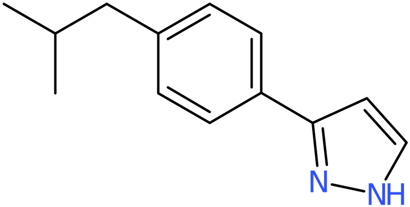 CAS: 948293-30-9 | 3-(4-Isobutylphenyl)-1H-pyrazole, NX70456