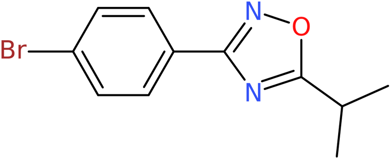 CAS: 917562-24-4 | 3-(4-Bromophenyl)-5-isopropyl-1,2,4-oxadiazole, >98%, NX68883