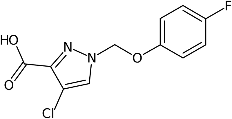 CAS: 1004194-23-3 | 4-Chloro-1-[(4-fluorophenoxy)methyl]-1H-pyrazole-3-carboxylic acid, NX10479