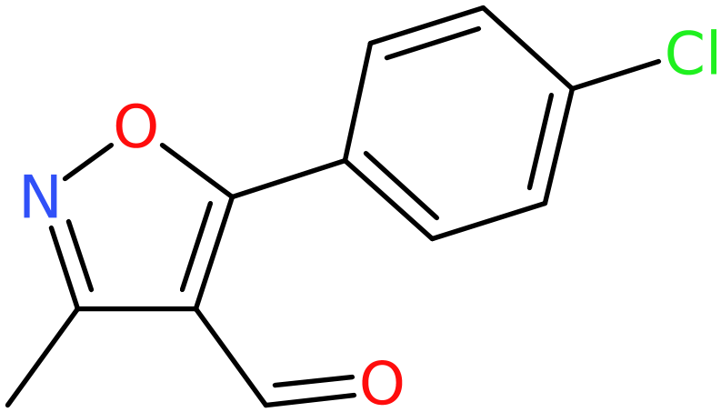 CAS: 1208081-07-5 | 5-(4-Chlorophenyl)-3-methylisoxazole-4-carboxaldehyde, >95%, NX17247