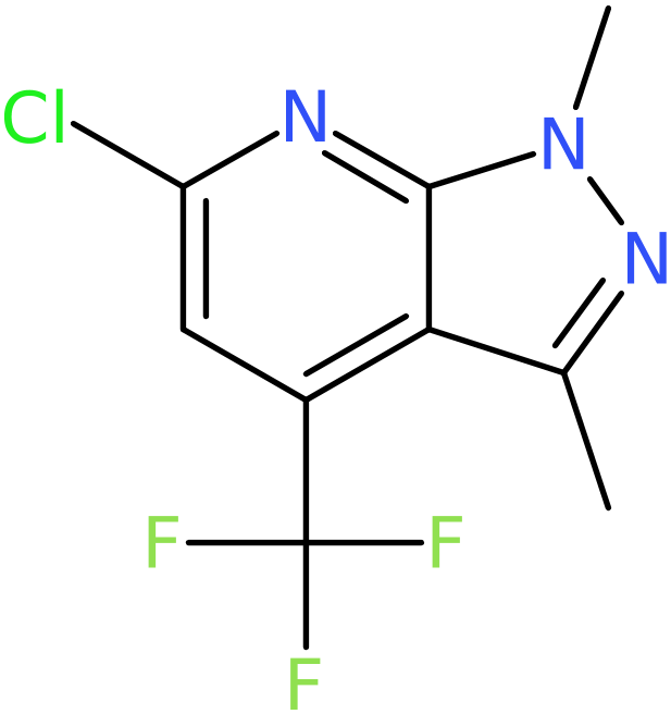 CAS: 952183-47-0 | 6-Chloro-1,3-dimethyl-4-(trifluoromethyl)-1H-pyrazolo[3,4-b]pyridine, NX70794