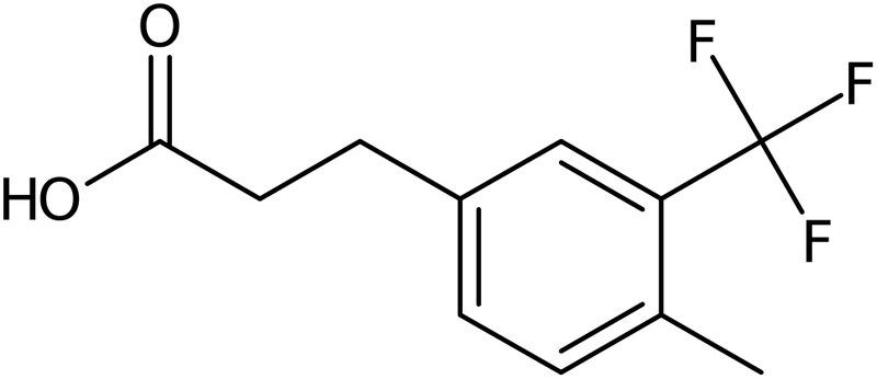 CAS: 1017778-20-9 | 3-[4-Methyl-3-(trifluoromethyl)phenyl]propionic acid, >98%, NX11130