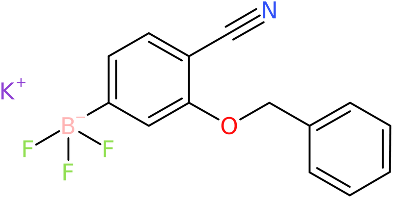 Potassium [3-(benzyloxy)-4-cyanophenyl]trifluoroboranuide, NX74444