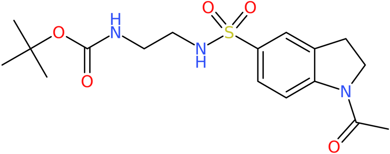 CAS: 1427461-09-3 | tert-Butyl 2-{[(1-acetyl-2,3-dihydro-1H-indol-5-yl)sulfonyl]amino}ethylcarbamate, NX24019