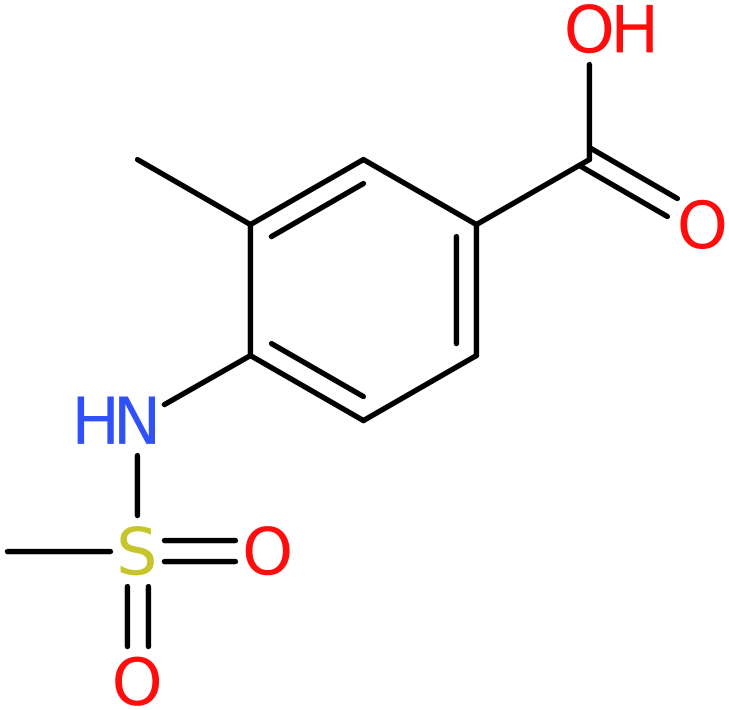 CAS: 892878-60-3 | 3-Methyl-4-(methylsulfonamido)benzoic acid, NX67351