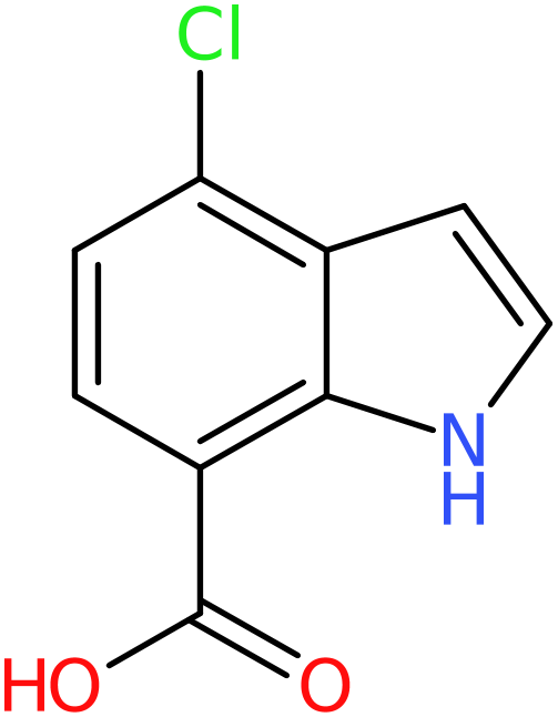 CAS: 875305-77-4 | 4-Chloro-1H-indole-7-carboxylic acid, >97%, NX65681