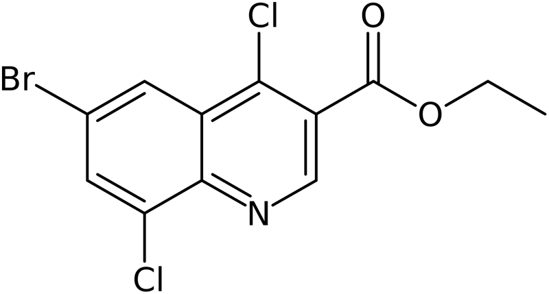 CAS: 1019396-10-1 | Ethyl 6-bromo-4,8-dichloroquinoline-3-carboxylate, >95%, NX11357