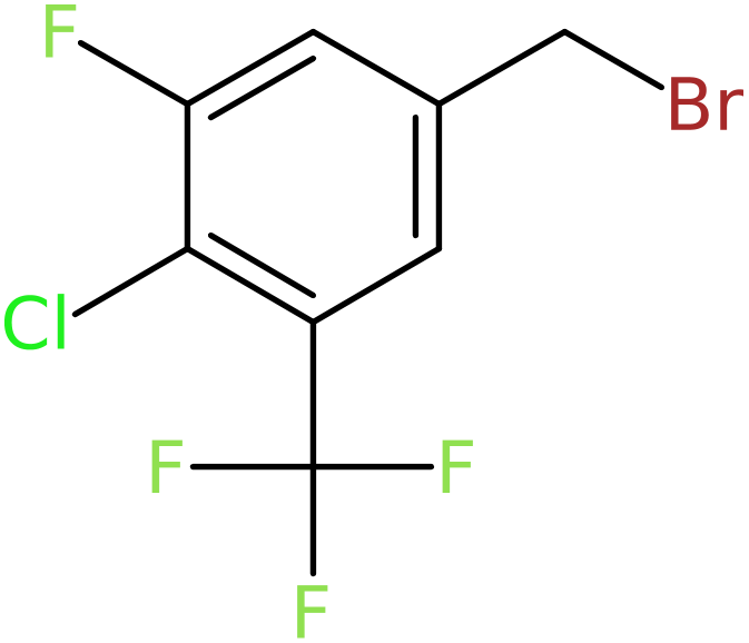 CAS: 1431329-80-4 | 4-Chloro-3-fluoro-5-(trifluoromethyl)benzyl bromide, >97%, NX24142