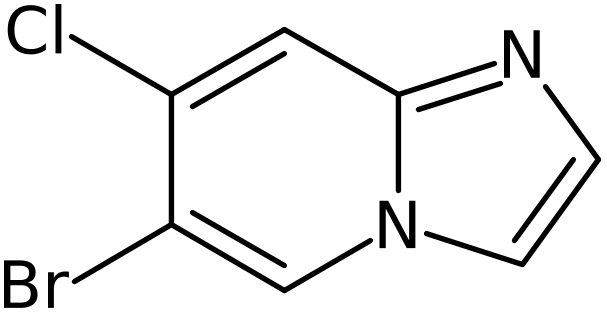 CAS: 1303890-45-0 | 6-Bromo-7-chloroimidazo[1,2-a]pyridine, >97%, NX20483