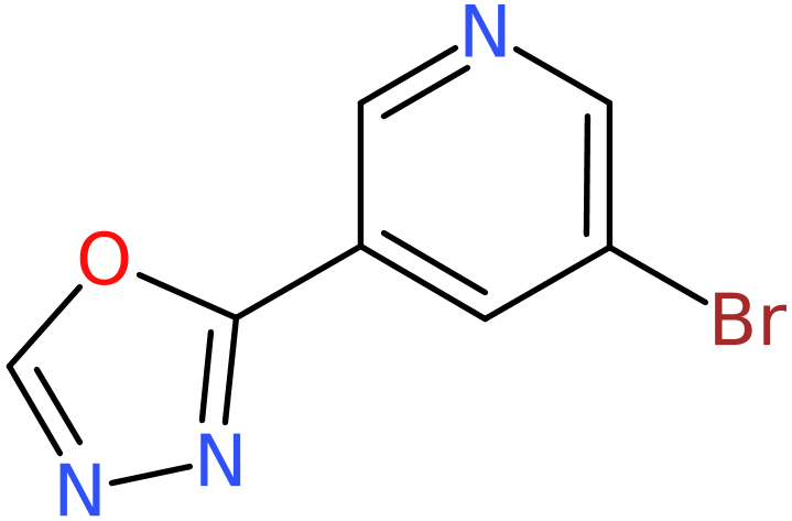 CAS: 924869-13-6 | 3-Bromo-5-(1,3,4-oxadiazol-2-yl)pyridine, NX69132