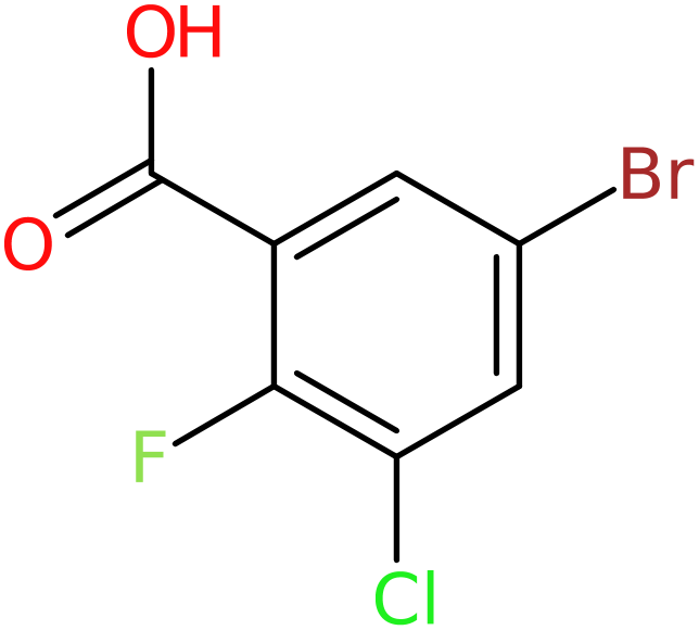 CAS: 1449008-15-4 | 5-Bromo-3-chloro-2-fluorobenzoic acid, >98%, NX24653