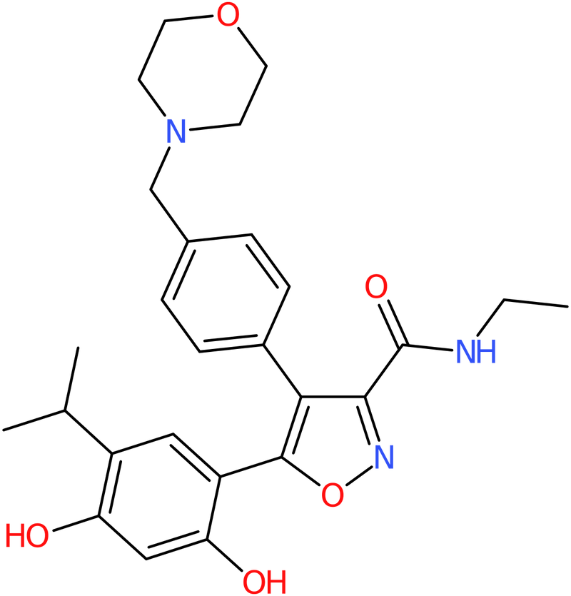 CAS: 747412-49-3 | 5-[2,4-Dihydroxy-5-isopropylphenyl]-N-ethyl-4-{4-[(morpholin-4-yl)methyl]phenyl}isoxazole-3-carboxam, NX60471