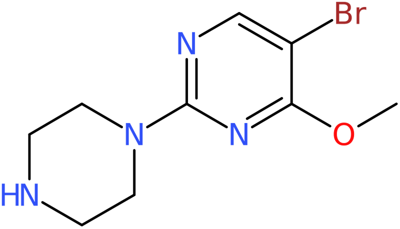 CAS: 885267-38-9 | 5-Bromo-4-methoxy-2-(piperazin-1-yl)pyrimidine, NX66275