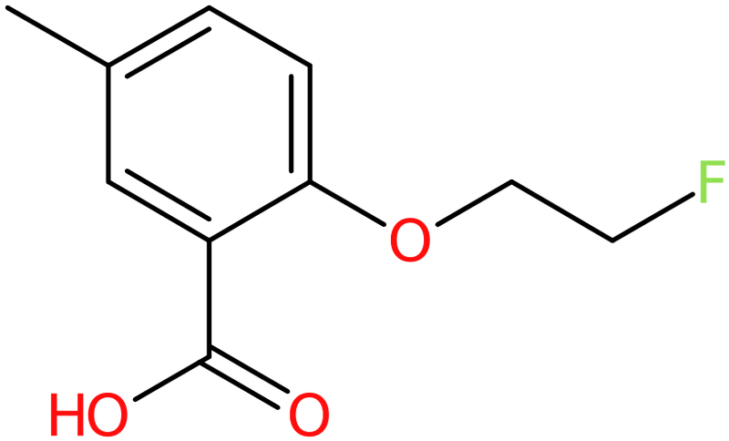 CAS: 1269797-08-1 | 2-(2-Fluoroethoxy)-5-methylbenzoic acid, >95%, NX19865