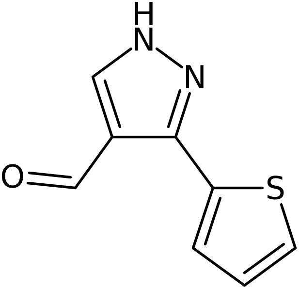 CAS: 26033-27-2 | 3-(Thien-2-yl)-1H-pyrazole-4-carboxaldehyde, >98%, NX38229