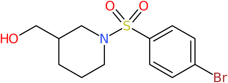 CAS: 924869-08-9 | 1-[(4-Bromophenyl)sulphonyl]-3-(hydroxymethyl)piperidine, NX69127