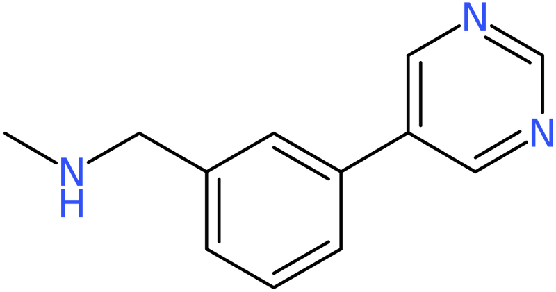 CAS: 852431-03-9 | N-Methyl-3-(pyrimidin-5-yl)benzylamine, >97%, NX64160