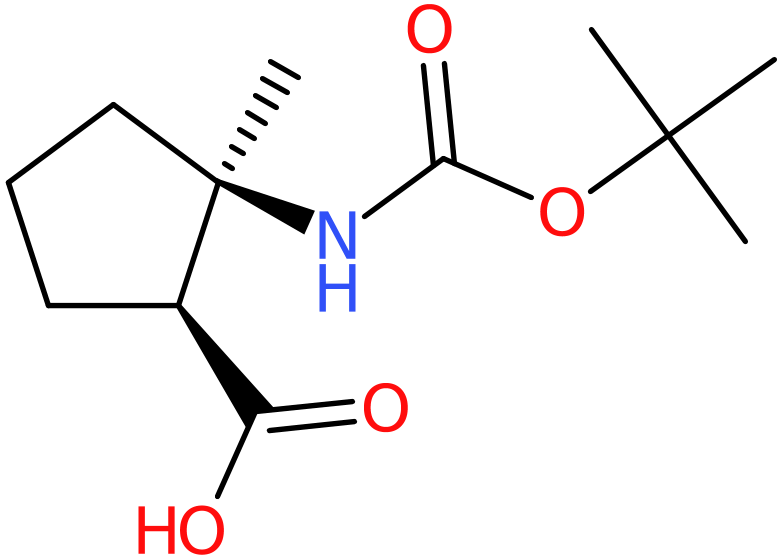 CAS: 1212127-10-0 | cis-2-tert-Butoxycarbonylamino-2-methyl-cyclopentanecarboxylic acid, NX17504