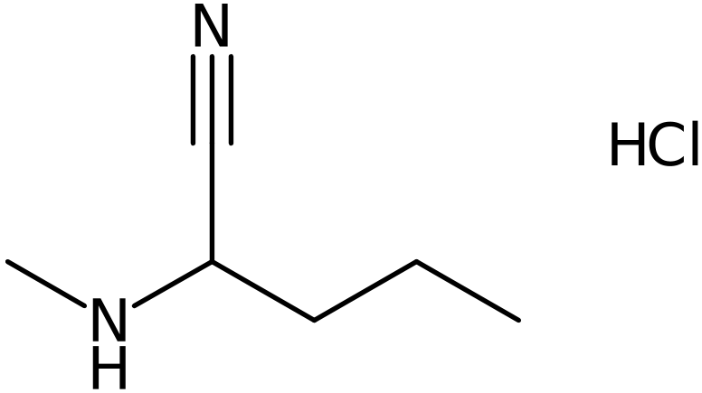 CAS: 1672675-22-7 | 2-(Methylamino)pentanenitrile hydrochloride, NX28030