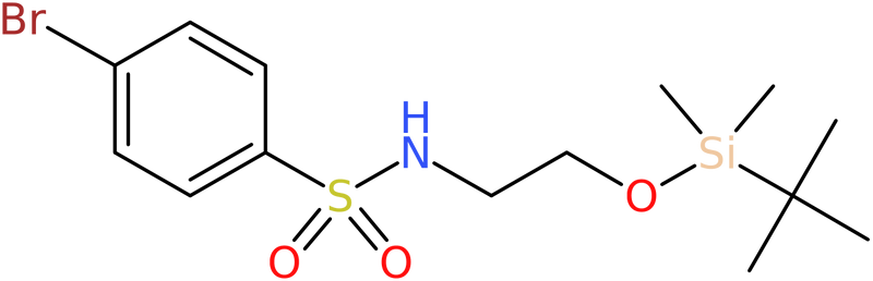 CAS: 850429-52-6 | 4-Bromo-N-[2-(tert-butyldimethylsilyloxy)ethyl]benzenesulphonamide, >98%, NX63837