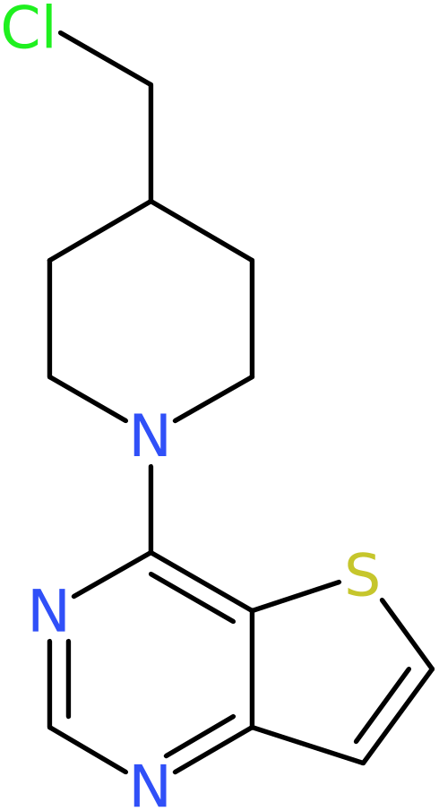 CAS: 912569-69-8 | 4-[4-(Chloromethyl)piperidin-1-yl]thieno[3,2-d]pyrimidine, >97%, NX68326