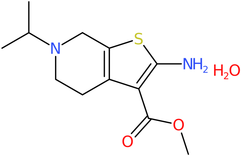 CAS: 1049734-91-9 | Methyl 2-amino-6-isopropyl-4,5,6,7-tetrahydrothieno[2,3-c]pyridine-3-carboxylate hydrate, NX12455