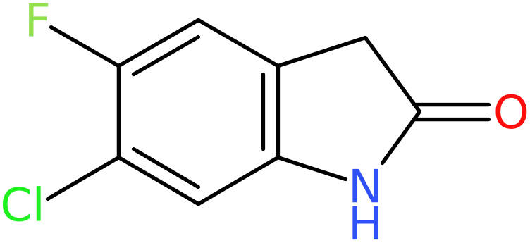 CAS: 100487-74-9 | 6-Chloro-5-fluoro-2-oxindole, >95%, NX10506