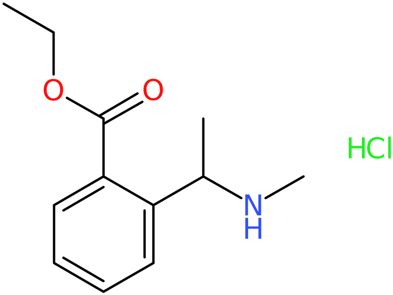 Ethyl 2-[1-(methylamino)ethyl]benzoate hydrochloride, NX74220