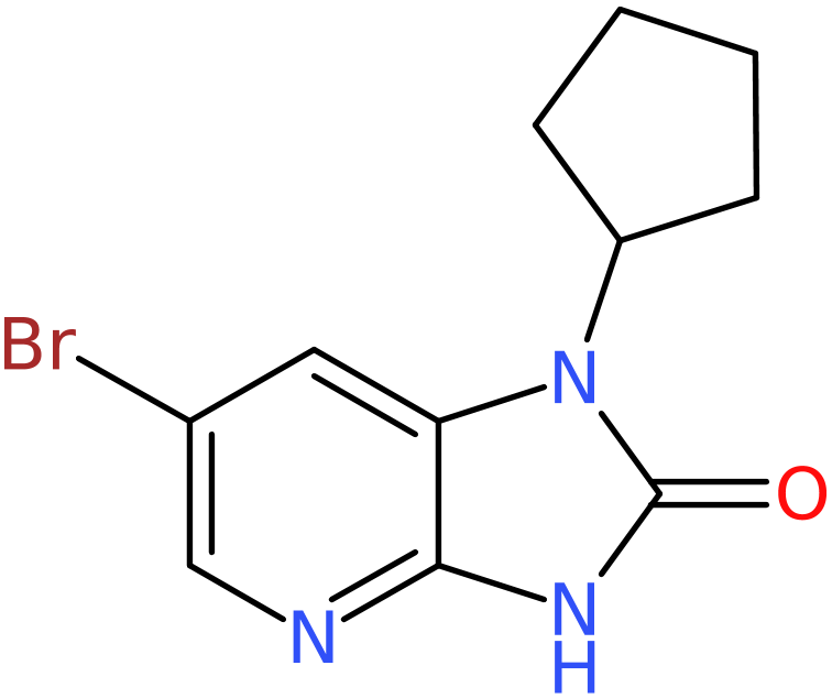 CAS: 1393845-82-3 | 6-Bromo-1-cyclopentyl-1H,2H,3H-imidazo[4,5-b]pyridin-2-one, >97%, NX23166