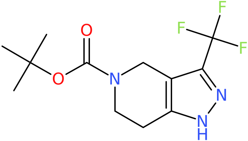 CAS: 1022931-73-2 | 4,5,6,7-Tetrahydro-3-(trifluoromethyl)-1H-pyrazolo[4,3-c]pyridine,  N5-BOC protected, NX11519