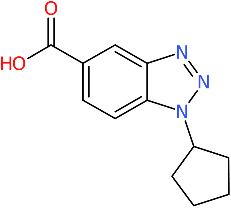 CAS: 691363-08-3 | 1-Cyclopentyl-1,2,3-benzotriazole-5-carboxylic acid, >98%, NX58417