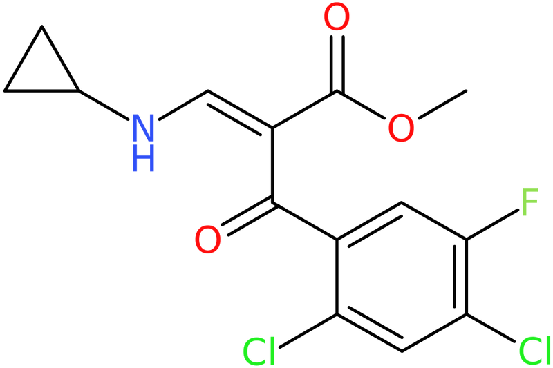 CAS: 105392-26-5 | Methyl 3-(cyclopropylamino)-2-(2,4-dichloro-5-fluorobenzoyl)acrylate, NX12662