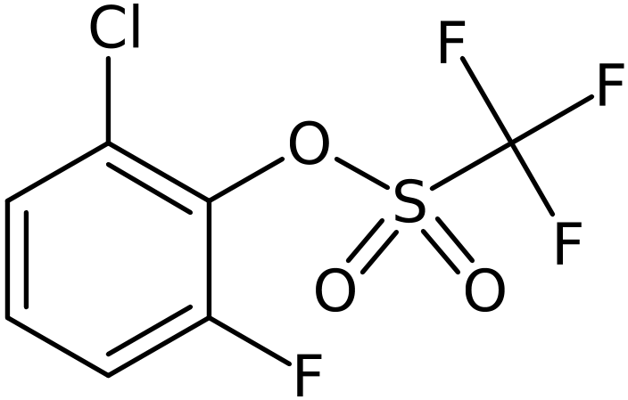 CAS: 1443684-70-5 | 2-Chloro-6-fluorophenyl trifluoromethanesulphonate, >97%, NX24500