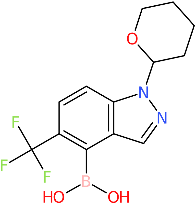 CAS: 2374153-25-8 | 1-(Tetrahydro-2h-pyran-2-yl)-5-(trifluoromethyl)-1h-indazol-4-ylboronic acid, NX36541