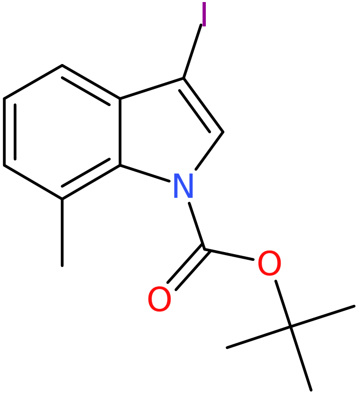 CAS: 914349-35-2 | 3-Iodo-7-methyl-1H-indole, N-BOC protected, >98%, NX68549