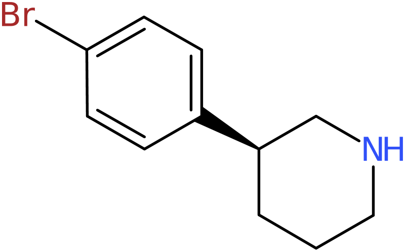 CAS: 1335523-82-4 | (S)-3-(4-Bromophenyl)piperidine, >99%, NX21373