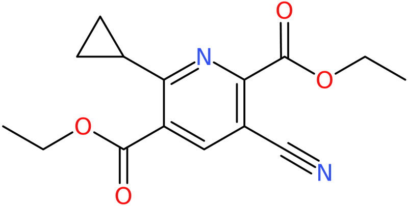 CAS: 1221792-74-0 | Diethyl 3-cyano-6-cyclopropyl-2,5-pyridinedicarboxylate, NX18053