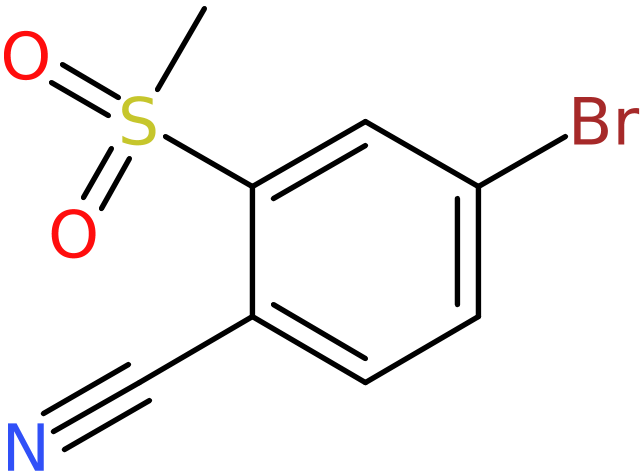 CAS: 1208402-11-2 | 4-Bromo-2-(methylsulphonyl)benzonitrile, NX17282