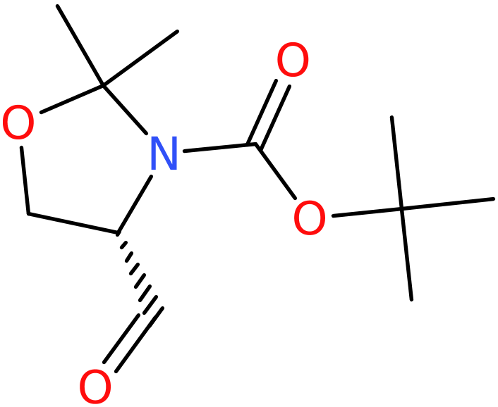 CAS: 102308-32-7 | (4S)-2,2-Dimethyl-1,3-oxazolidine-4-carboxaldehyde, N-BOC protected, tech, NX11527