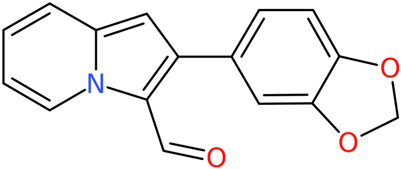 CAS: 893612-89-0 | 2-(1,3-Benzodioxol-5-yl)indolizine-3-carboxaldehyde, NX67366